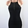 Circle Zipper Mini Dress