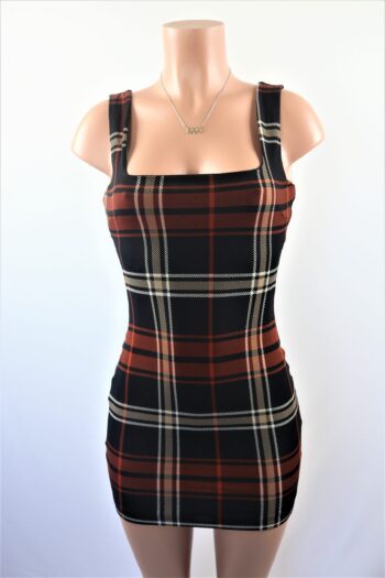 Justice Plaid Mini Dress