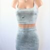 Suede Tie Dye Skirt Set