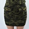 Belted Camo Skirt