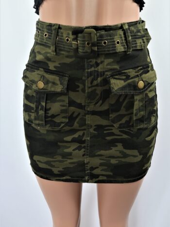 Belted Camo Skirt Belted Camo Skirt
