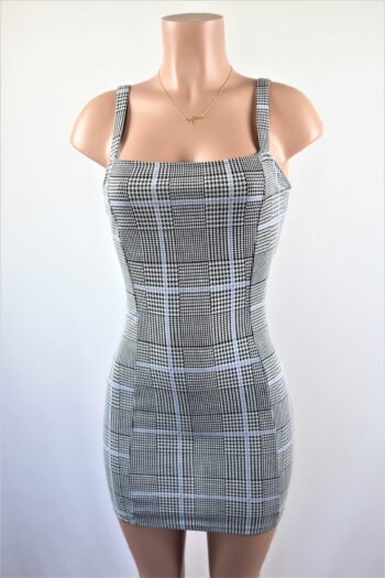 Yvette Houndstooth Dress