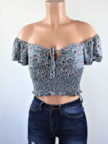 Luna Off the Shoulder Crop Top
