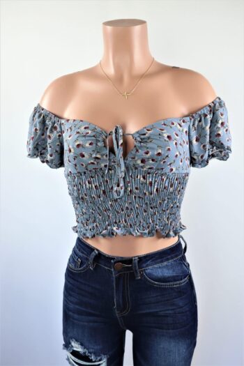 Luna Off the Shoulder Crop Top