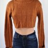 Rolled Knitted Crop Top