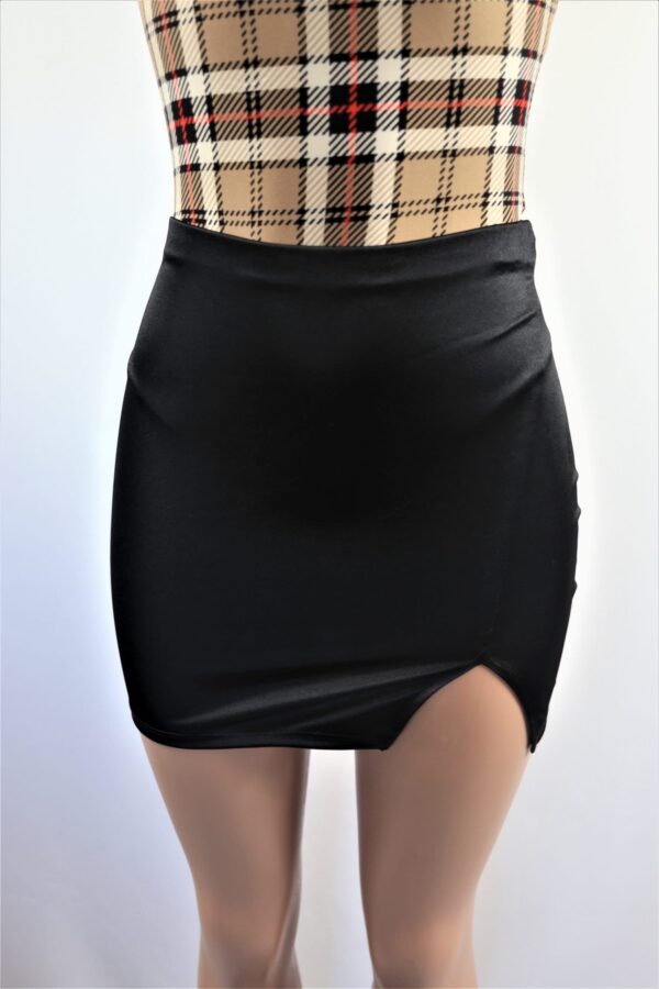 Satin Casino Mini Skirt