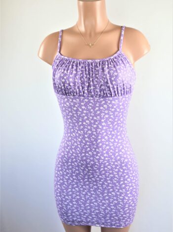 Lavender Floral Mini Dress Lavender Floral Mini Dress