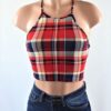 Dion Plaid Top