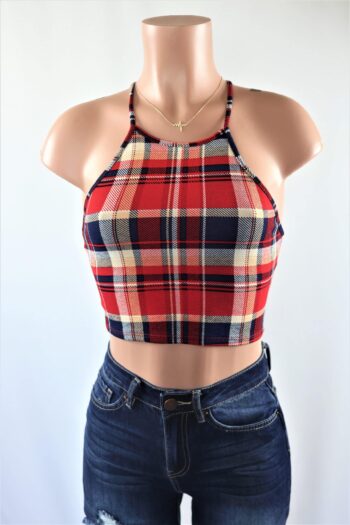 Dion Plaid Top