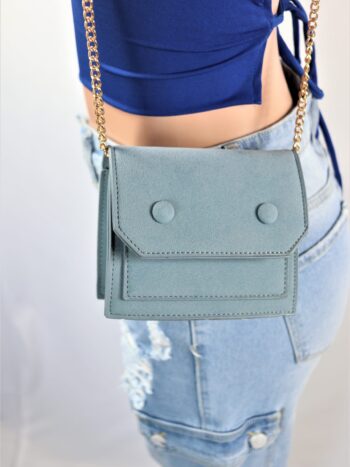 Faux Suede Clutch