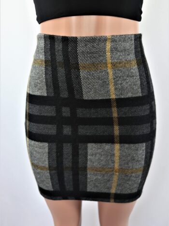 Brushed Plaid Skirt Brushed Plaid Skirt