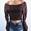 Plum Crop Top