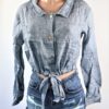 Denim Drawstring Top