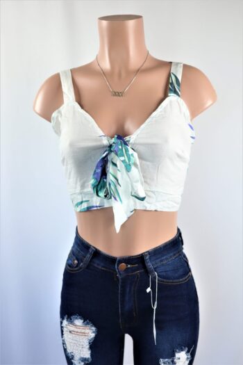 Linen Crop Top