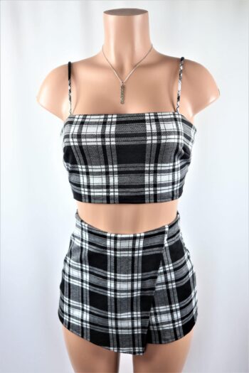 Here for the Plaid Skort Set