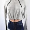 Just Relax Crop Hoodie