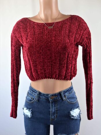 Chanel Crop Sweater Top Chanel Crop Sweater Top