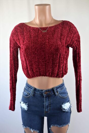Chanel Crop Sweater Top