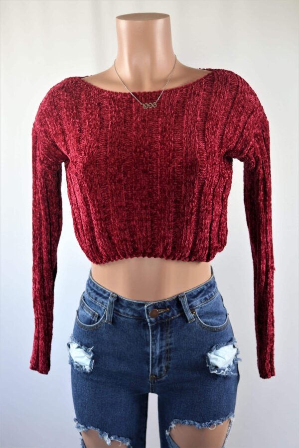 Chanel Crop Sweater Top