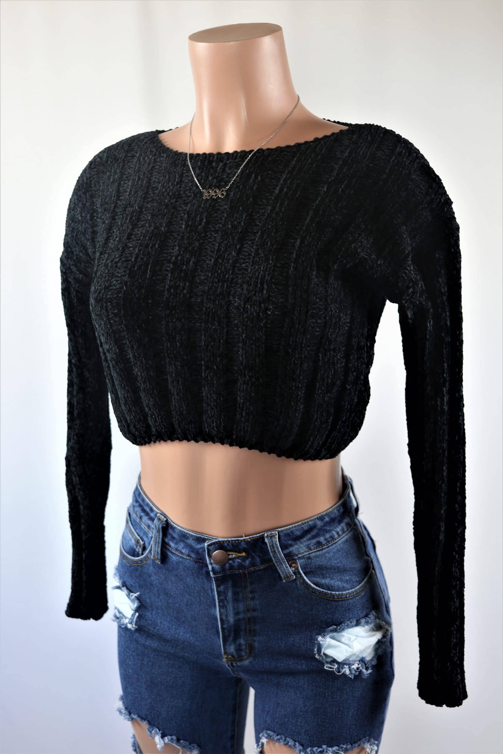 Chanel Crop Sweater Top - NeedMyStyle