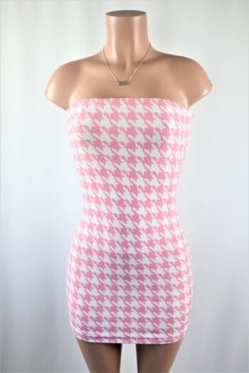 Houndstooth Mini Dress