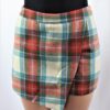 Asymmetric Plaid Skort