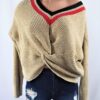 Twisted Light Brown Sweater