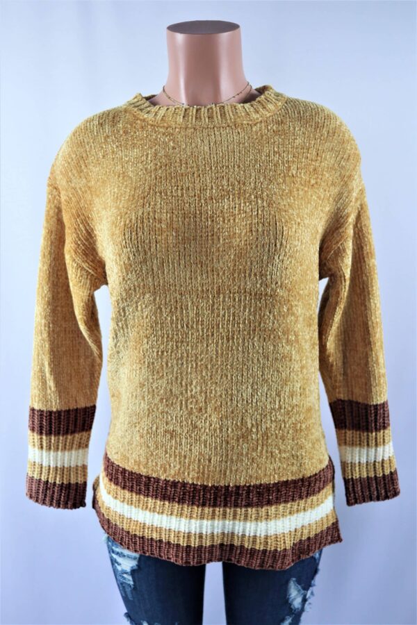 Camel Stripe Sweater
