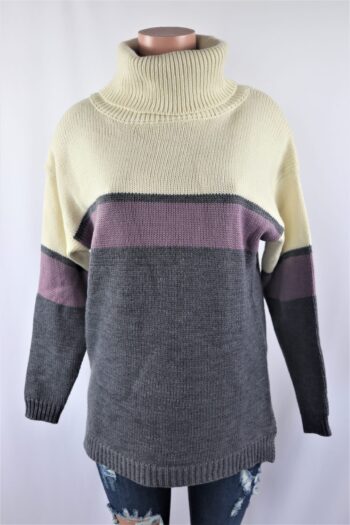 Purple Boxy Sweater