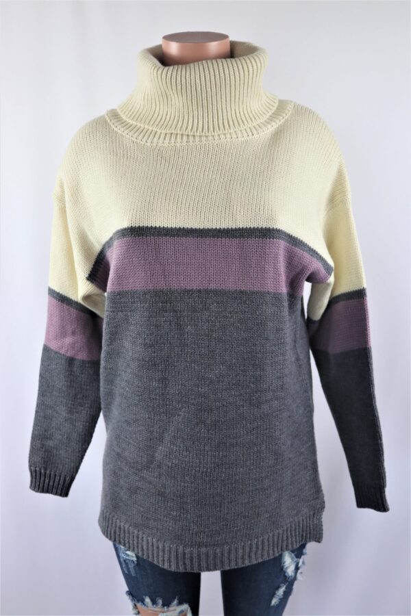 Purple Boxy Sweater
