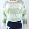 Sage Stripe Sweater