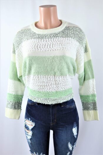 Sage Stripe Sweater