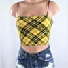 Tess Plaid Crop Top