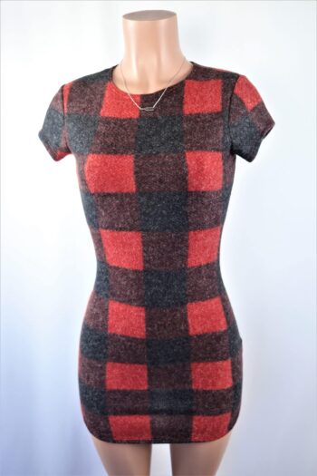 Brushed Plaid Dress