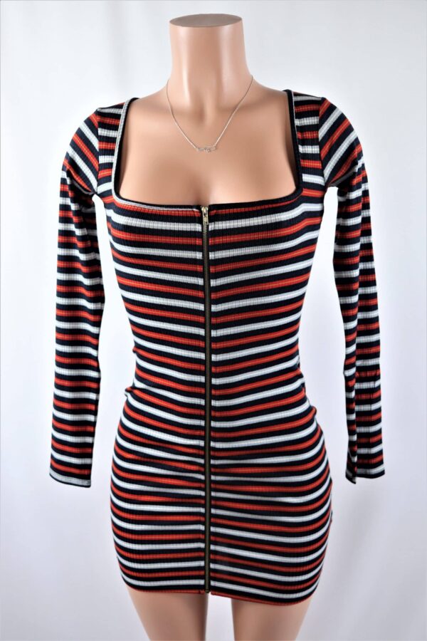 Davian Stripe Mini Dress