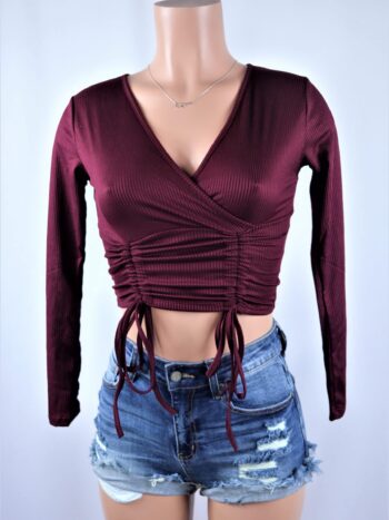 Ruched Front Crop Top Ruched Front Crop Top