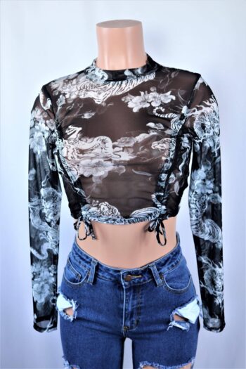 Dragon Mesh Crop Top