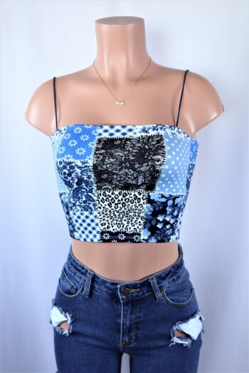 Patchwork Crop Top