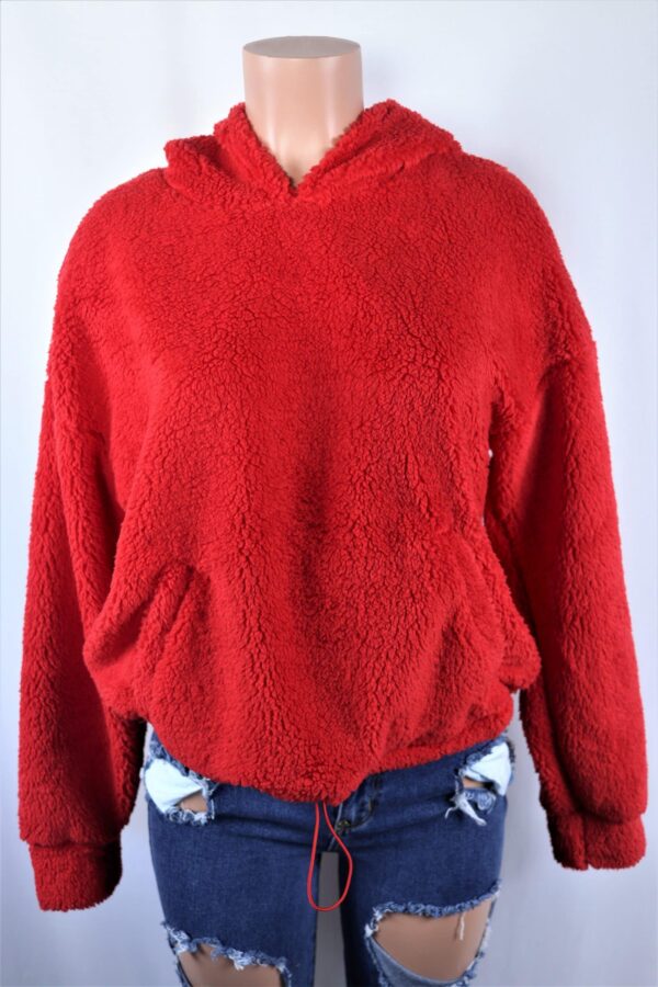 Plush Drawstring Sweater