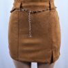 Belted Suede Skirt