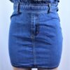 Denim Paperbag Mini Skirt