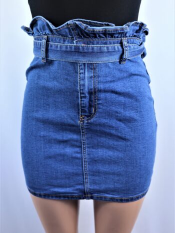 Denim Paperbag Mini Skirt Denim Paperbag Mini Skirt