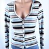 Stripe Button Up Top