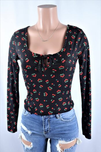 Cherry Berry Tied Top