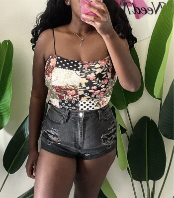 Patchwork Crop Top