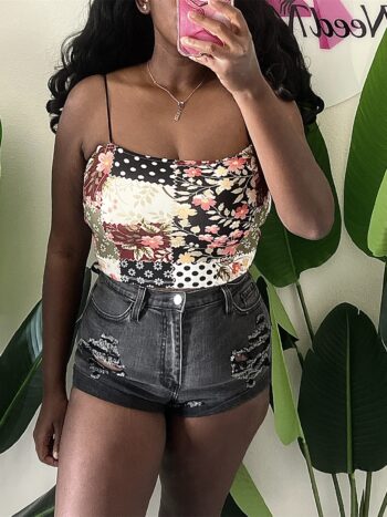 Patchwork Crop Top