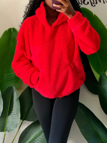 Plush Drawstring Sweater