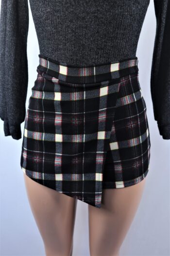 Dion Plaid Skort 1