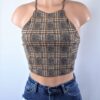 Marsha Plaid Crop Top