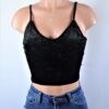 Crushed Velvet Crop Top